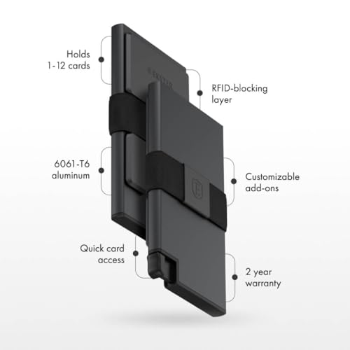 Aluminum Cardholder Wallet for Men (Space Grey)
