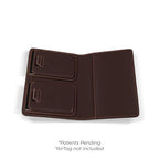 Passport Wallet with Holder for AirTag (Umber)