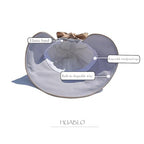 Wide Brim Hats for Woman Foldable Hats Sun Hats for Women uv Protection Bowknot Bucket hat Adjustable hat with Ponytail Hole Gery Grey (Grey)