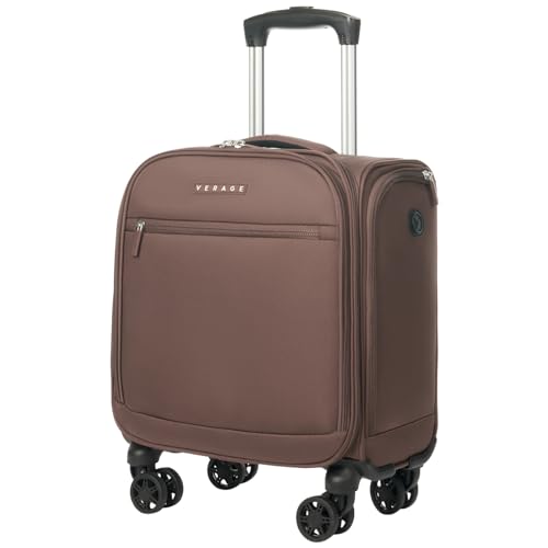 Underseat Carry On Luggage with Wheels (Chestnut Brown / Basic Underseat)