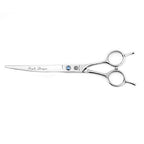 7" Dog Grooming Scissors Set with Rhinestone Accent (Silver)