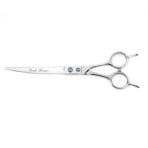 7" Dog Grooming Scissors Set with Rhinestone Accent (Silver)