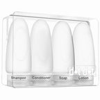 Leak Proof Travel Bottles (3oz 4pc - All White)