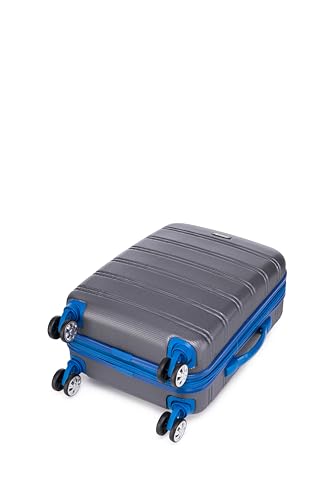 Melbourne Hardside 2 Piece Expandable Spinner Wheel Luggage Set (Grey / 2 Piece (20"/14" Tote))