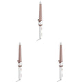 Conair Double Ceramic Tapered Curling Wand,Hair Wand Tapers 1¼ Inch to ¾ Inch to Produce Beachy Waves,30 Heat Settings,for All Hair Types and Textures,White,(Pack of 3)