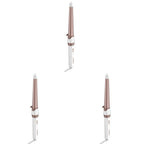 Conair Double Ceramic Tapered Curling Wand,Hair Wand Tapers 1¼ Inch to ¾ Inch to Produce Beachy Waves,30 Heat Settings,for All Hair Types and Textures,White,(Pack of 3)