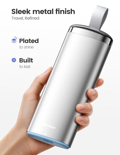 Metal Pill Organizer 2 Times a Day (Blue / Standard Size + Handle)
