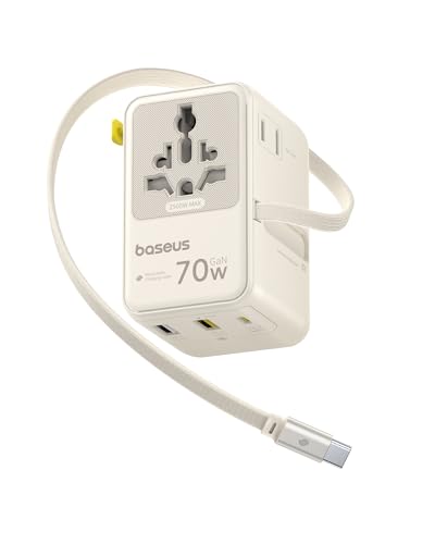 70W Universal Travel Adapter (70W / White)