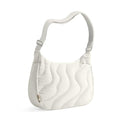 9L Puffer Crossbody Bag for Women Trendy (White-m)