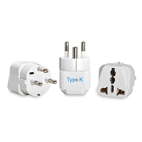 Denmark Travel Plug Adapter (3 Pack / Type K - Denmark)