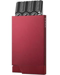 Pop up Card Holder Minimalist Credit Card Holder RFID Blocking Slim Metal Card Case for Men or Women (NEW-Wine)