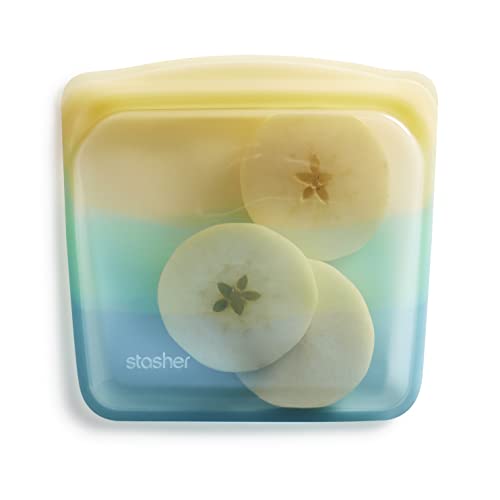 Premium Reusable Silicone Sandwich Bag (Yellow Sea / Single)