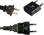 United States to Portugal Travel Power Adapter to Connect North American Electrical Plugs to Portuguese Outlets for Cell Phones (6-Pack / Black)