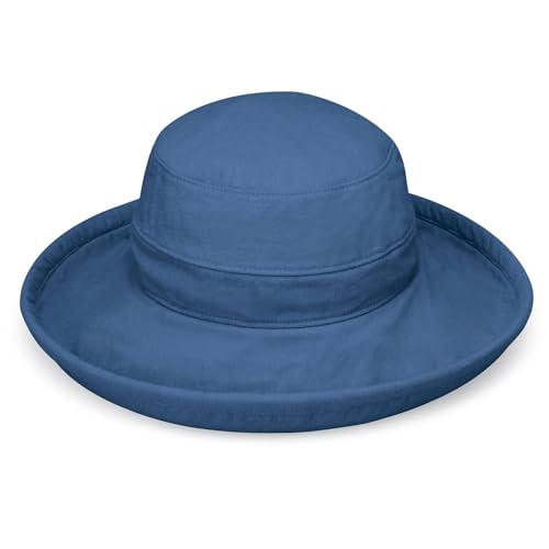 Wallaroo Women’s Casual Traveler Sun Hat (Medium / Slate Blue)