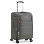 Softside Expandable Luggage with 4 Spinner Wheels (Gray / 21-Inch)