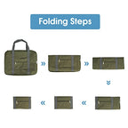 For Spirit Airlines Personal Item Bag 18x14x8 Foldable Travel Duffel Bag Tote Duffle Carry on Luggage for Women and Men 30L (Army Green / 30L)