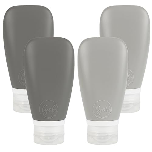 Travel Bottles for Toiletries (black and gray)