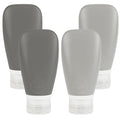 Travel Bottles for Toiletries (black and gray)