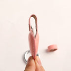 Genuine Leather Airtag Holder Suitable for Apple Airtag Keychain Leather ([1 Pack] Pink V1.0)