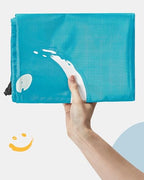 2 Pack XL Laundry Bag 28" x 40" ((Ⅰ-Wash me) Blue & Sky Blue)