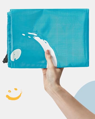2 Pack XL Laundry Bag 28" x 40" ((Ⅰ-Wash me) Blue & Sky Blue)
