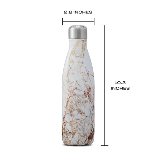 Stainless Steel Water Bottle (Calacatta Gold / 17 Ounces)