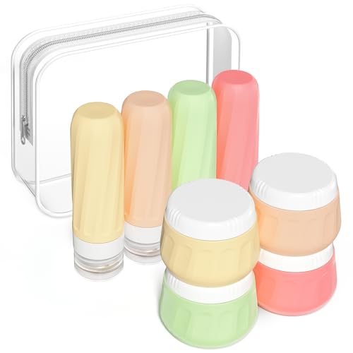 Travel Size Toiletries 8 Pack (3oz bottle 3oz jar / Maple Leaf)