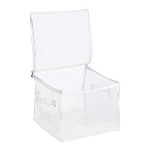 Clear Zippered Storage Bags for Closet Organization (3-Pack)