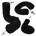 Twist Memory Foam Travel Pillow for Airplanes (Onyx / Adjust (26" w/ cord))