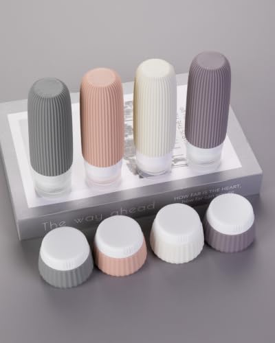 Travel Bottles for Toiletries 8 Pack (3 Ounces / RedRock)