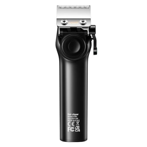 001 Professional Hair Clippers for Men with Charging Base (001 Single Black)