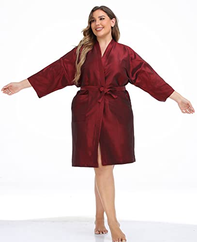 Salon Client Gown Robes Cape (Red)