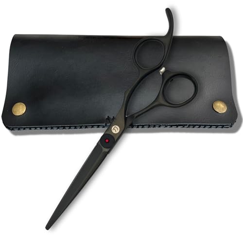 Chisai 6" Matte Black Hair Cutting Scissors (6.0 Inches)