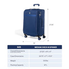 VersaPack+ Softside Checked Luggage Suitcase (Checked Medium / Desert Sage Green)