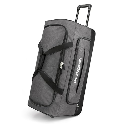 Duffel Bag with Rolling Wheels (Gray / 30 inch)
