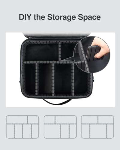 Electronic Organizer Travel Case Large (Black-Extra Large)