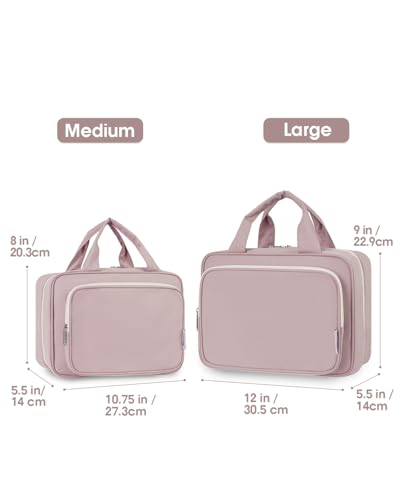Travel Toiletry Bag for Women (A-Dusty Rose / Large)