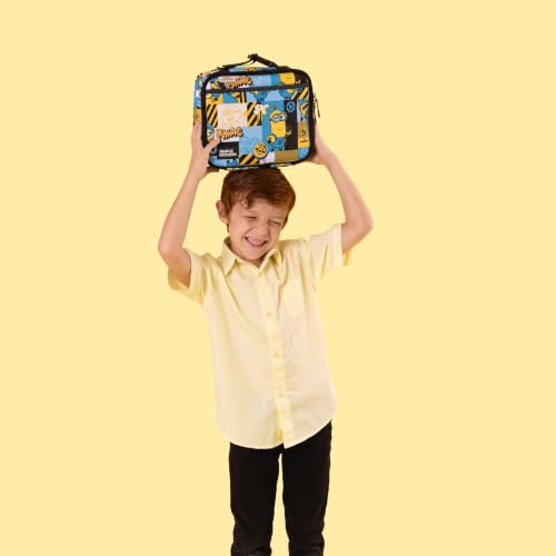 Minions Kids Lunch Box & Insulated Lunch Bag for School (Regular / Minions: Bello)