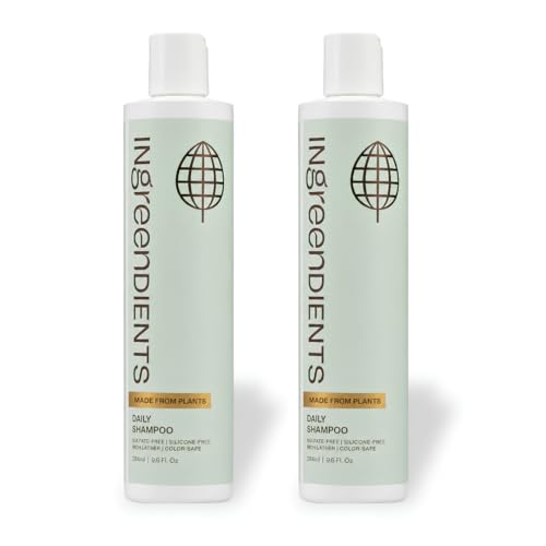 Non Toxic Vegan Shampoo with Organic Ingredients (Daily Shampoo / 9.6 Fl Oz (Pack of 2))