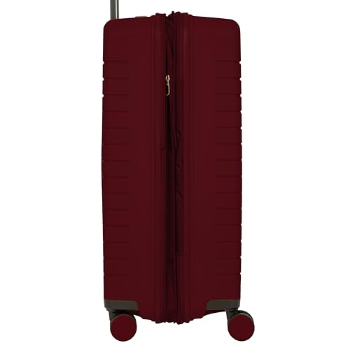 B Y Ulisse Checked Luggage with Spinner Wheels (Checked-medium / Merlot)