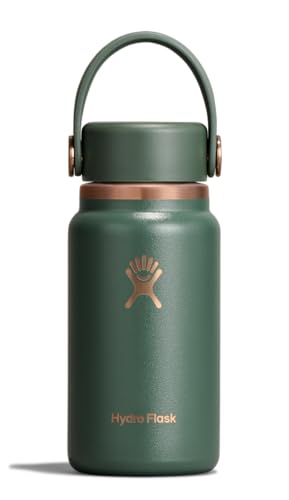 Micro Bottle Insulated Mini Leak Proof Flask for Purse or Pocket in 6.7 Oz Forest Green Arc (FOREST GREEN ARC)