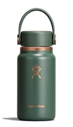 Micro Bottle Insulated Mini Leak Proof Flask for Purse or Pocket in 6.7 Oz Forest Green Arc (FOREST GREEN ARC)