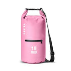 Waterproof Dry Bag Backpack with Zippered Pocket (Pink / 5L)