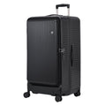 29 Inch Aluminum Frame Checked Luggage Top Opening (Black / 29 Inch)