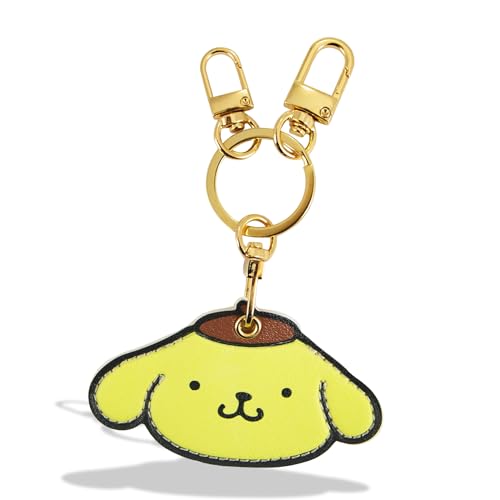 x Sanrio Character Keychain Case Compatible with Apple AirTag (Pompompurin)
