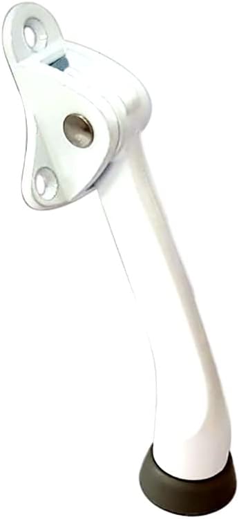 QCAA Heavy Duty Kickdown Door Stopper, Zinc Die Cast, 1 Pack, Made in Taiwan by QCAAHardware