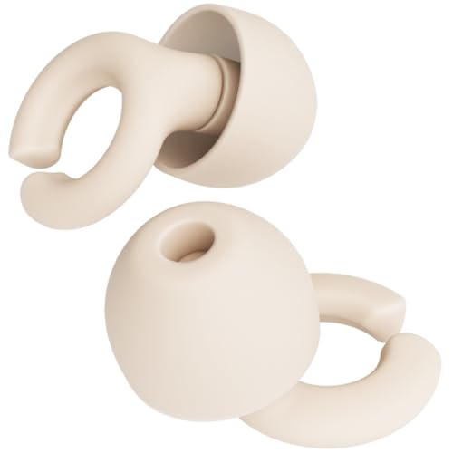 Hush Hoops Reusable Noise Reducing Ear Plugs (Cream)