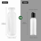 Empty Shampoo Bottles 6.7oz (200ml-4 / Clear)