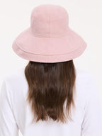 Women's Holiday Sun Hat UPF 50+ (Small-Medium / Dusty Pink/Beige)