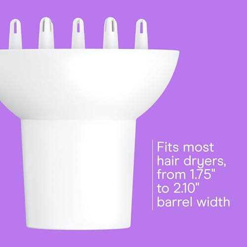 Hair Dryer Diffuser Attachment (1 Count (Pack of 1) / White)